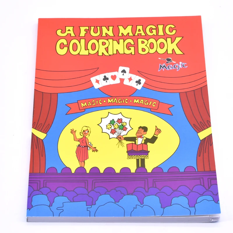 A Fun Magic Coloring Book Medium (20.2*13.5*0.7cm) Magic Tricks Fun Close Up Magia Mentalism Illusion Gimmick Props Classic Toys