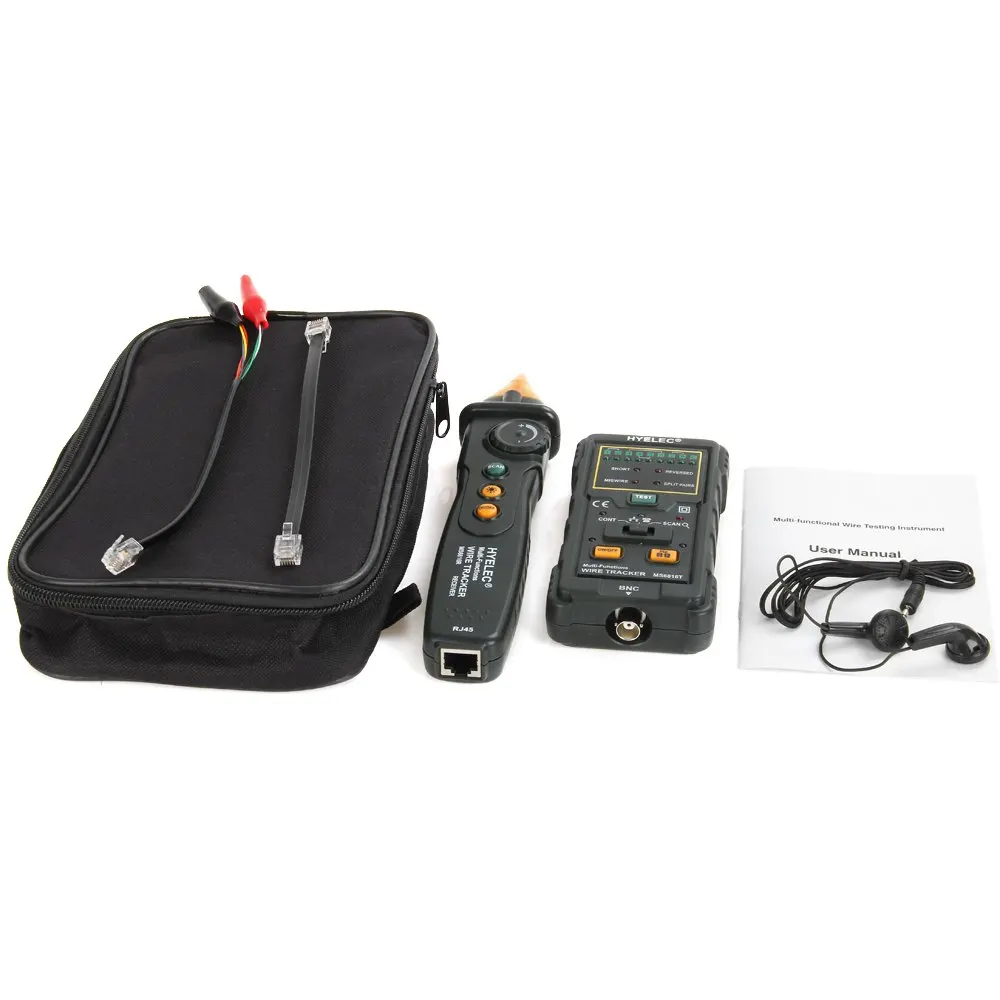 Pro RJ45 RJ11 เครือข่ายสาย Tracker เครื่องทดสอบสายโทรศัพท์