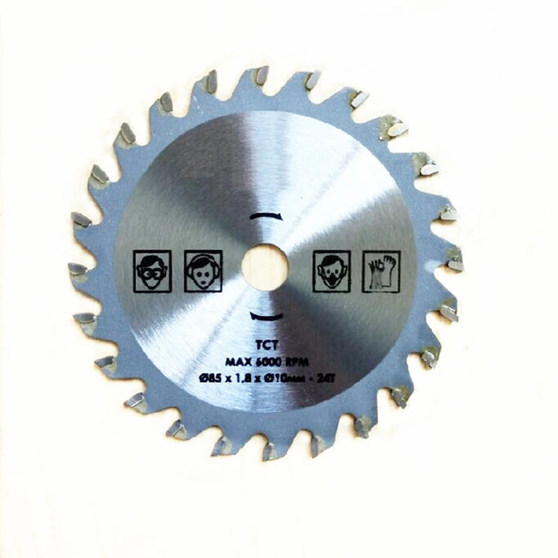 1set 3 in 1 TCT Circular Sawing Blade 85mm 24T Diamond Cutting Disc HSS Cut-off Saw Blades