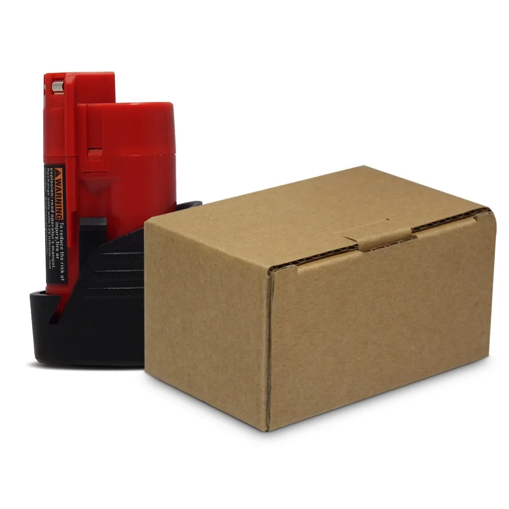 2PCS New High Quality 12V 3000mAh Li-Ion Replacement Power Tool Battery for Milwaukee M12 C12 BX C12 B 48-11-2402 48-11-2401