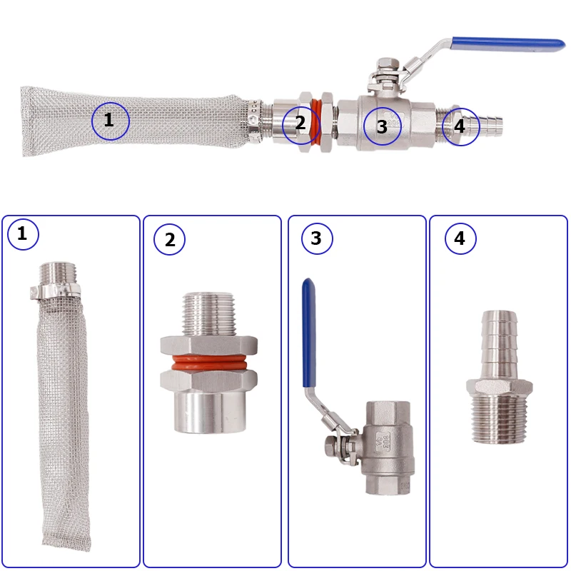 Homebrew Weldless Kettle/Keg Convert Kit w/ 6