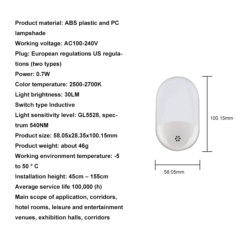 Led Night Lights, Automatic Night Light Twilight Sensor, Plug And Play Kids Night Light For Baby Room, Kitchen, Hallway
