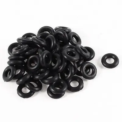 Rondelle di guarnizioni in gomma o-ring paraolio nero 50 pezzi 9mm x 4mm x 2.5mm