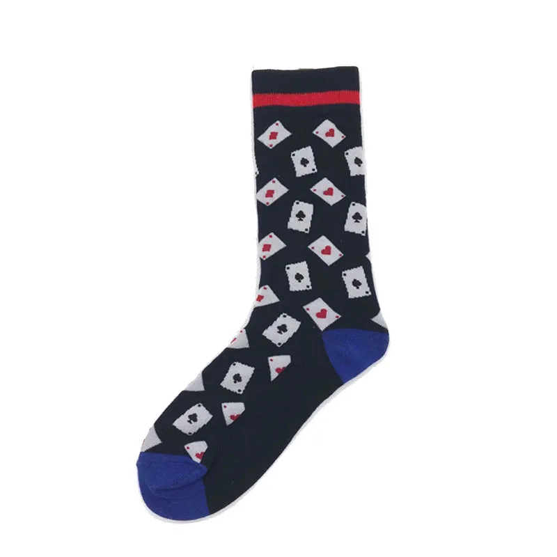 Spring New Arrived Happy Socks Men Funny Art British Style Streetwear Hip Hop Guitar Pepper Designer Crew Sock Gift For Men