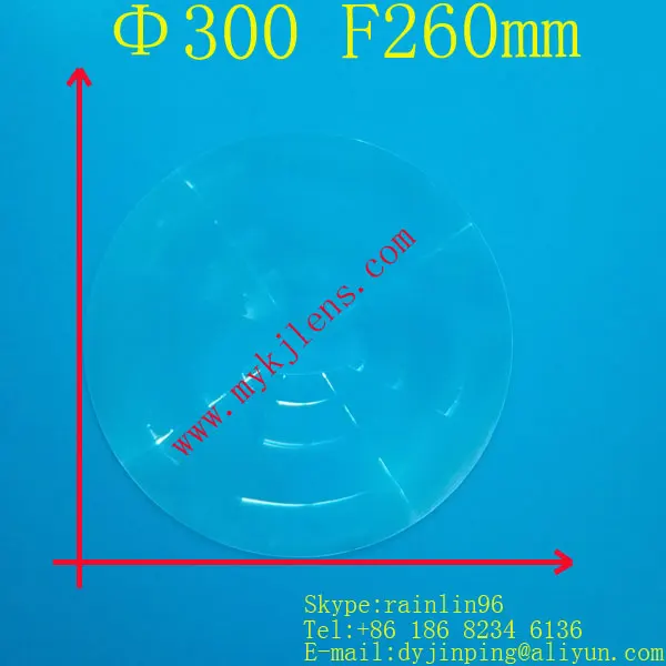 

Diameter 300 mm Focal length 260mm, PMMA optical Fresnel Lens , Solar concentrator, solar cooker lens,traffic light lens