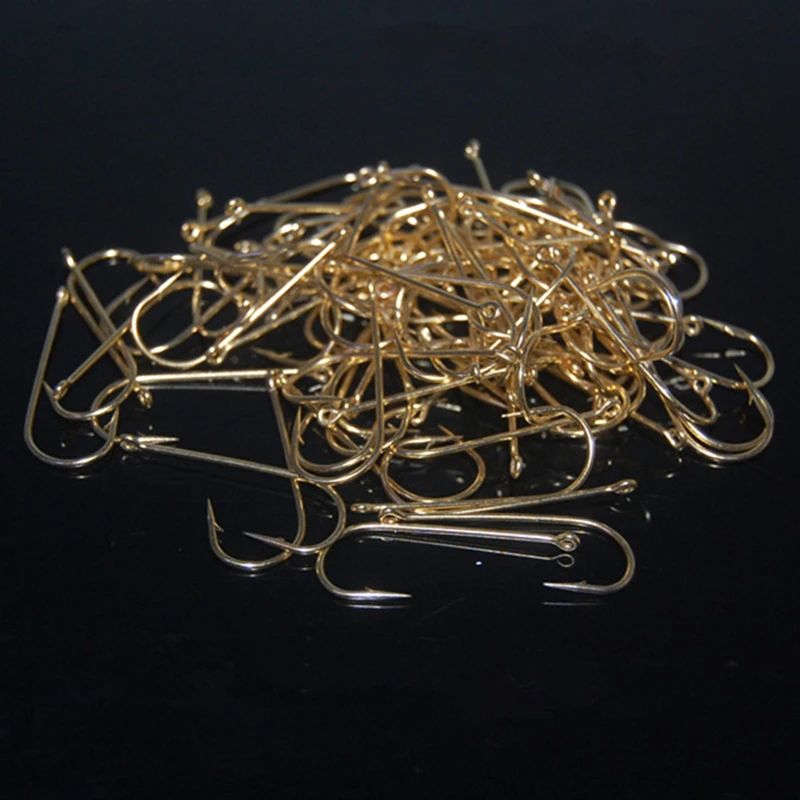 Gold Barbed Fishing Hook 2021 New Jig Hook Fishing Tackle For Soft Lure