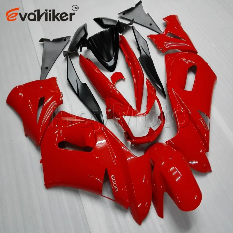 

motorcycle Fairing hull for 650R ER6f 2006 2007 2008 red ER-6f 06 07 08 ABS plastic panels kit H3