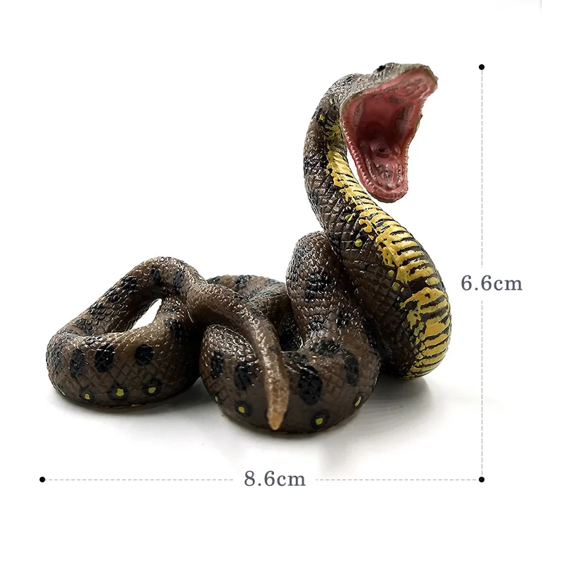 Simulation Snake Cobra Python Green Anaconda Plastic Animals Model DIY Decoration Figurine Action Figure Hot toys Gift For Kids