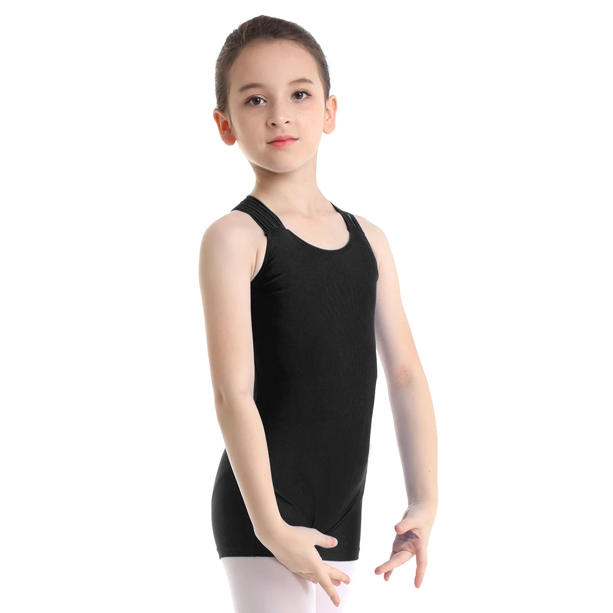 Gymnastiek Turnpakje Voor Meisjes Balletdans Kostuums Kids Ballerina Jurk Mouwloos Strappy Ballet Dans Maillots Kids Kostuum