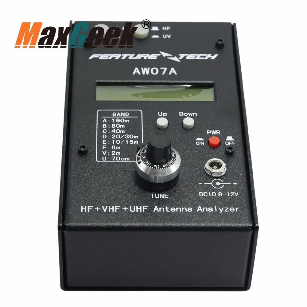 محلل هوائي Maxgeek 160 متر HF/VHF/UHF معاوقة SWR AW07A f/ Ham راديو Hobbists