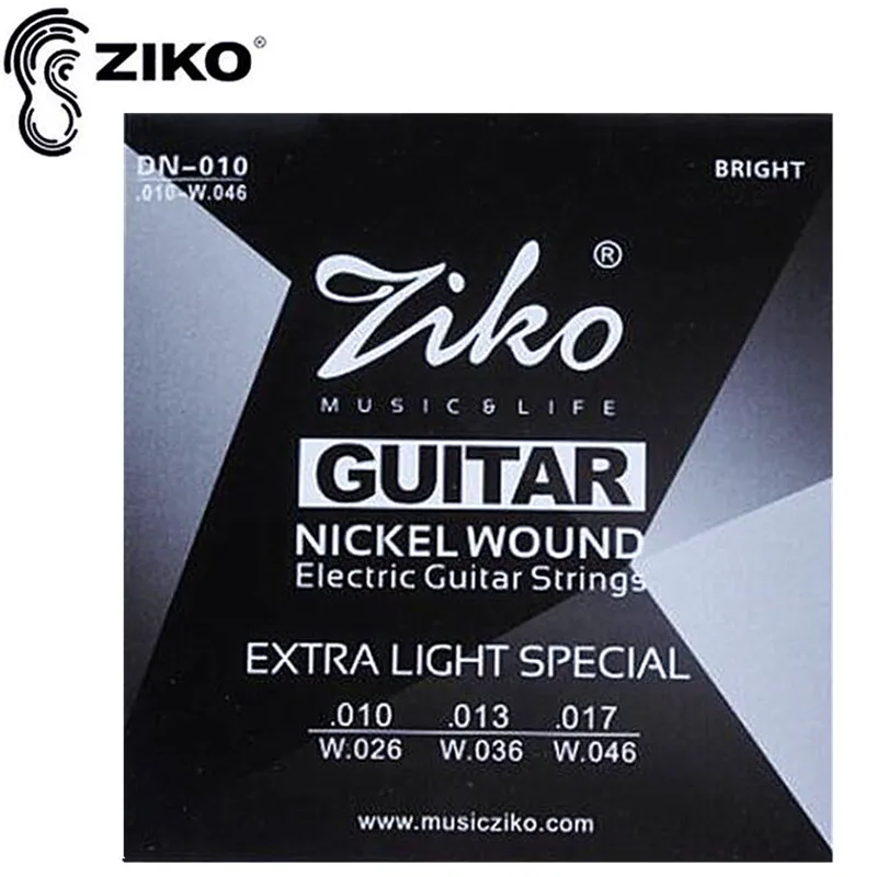 ZIKO 009-042 010-046 Electric Guitar Strings Nickel Wound Extra Light Special Musical Instruments Accessories Parts