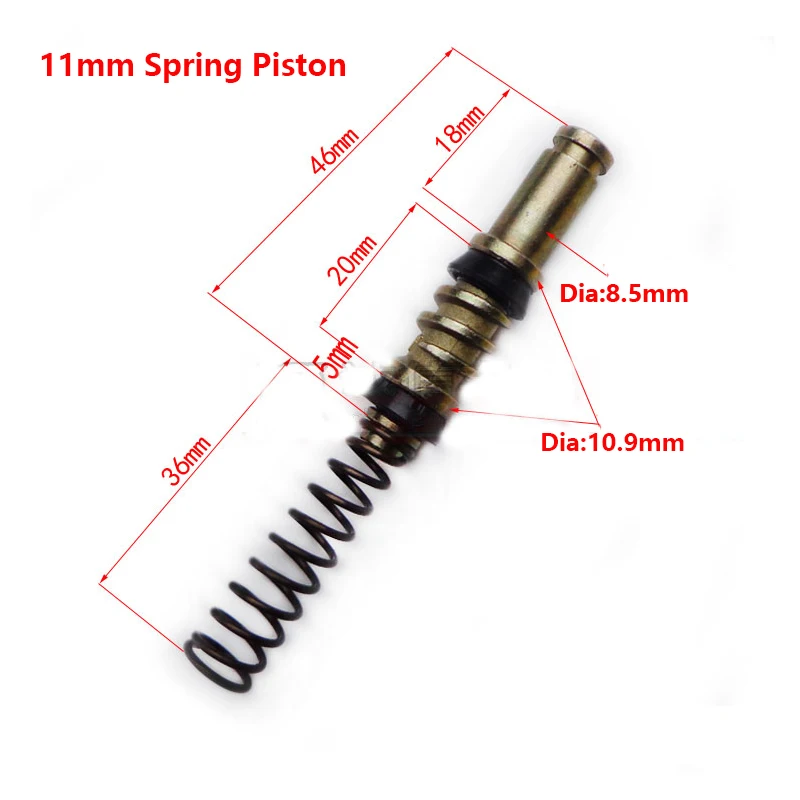 Motorcycle brake pump master cylinder seal preventing dust Spring Oil seal piston component repair kits 10mm 11mm 13mm 14mm