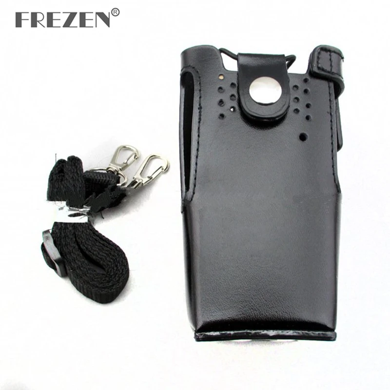 Walkie Talkie Leather Protective Case Radio Cover For Motorola GP328 GP340 PRO5150 HT750 Two Way Radio