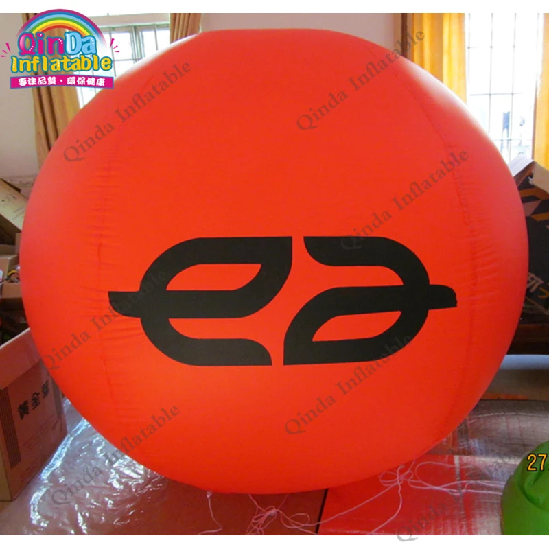 Customized Logo 0.18mm PVC Hulium Gas Balloon,3m Diameter Inflatable Party Balloon