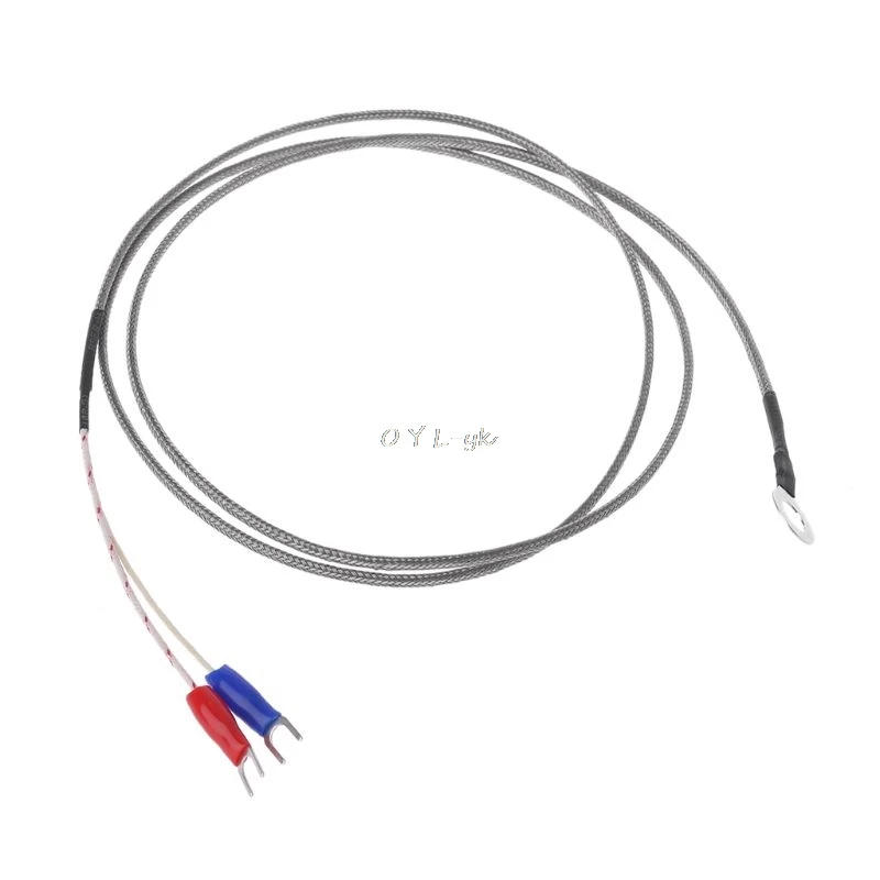 6mm Hole Washer K Type Thermocouple Temperature Sensor Probe 1M Cable For Industrial Temperature Controller