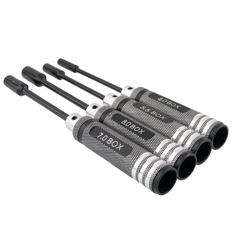 RC DIY Tools 4.0mm 5.5mm 7.0mm 8.0mm crew Driver Wrench set Hex Key Socket Screwdriver set for RC Model RC DIY Repair