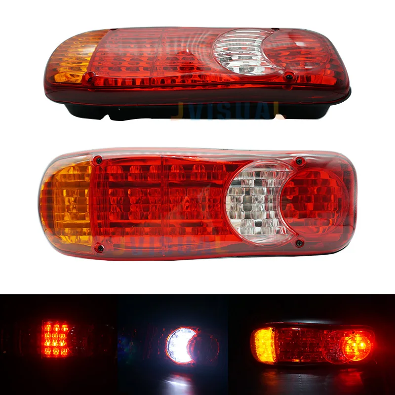 

1pc 12V/24V 46 LEDs Waterproof Taillight Trailer Truck Lorry Stop Rear Tail Light Auto Car Signal Lamp Caution Fog Lights Bulbs