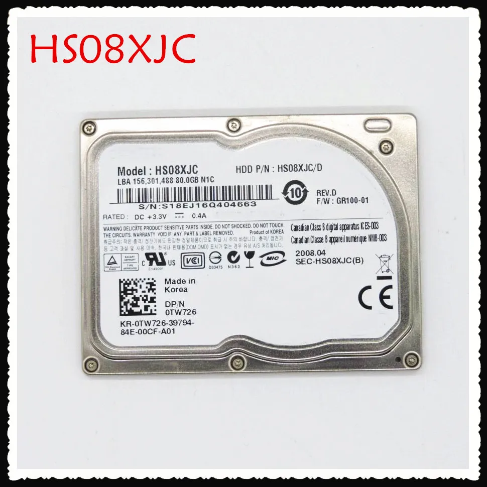 

NEW 1.8" 80GB CE/ZIF HS08XJC HDD for XT1 2510P 2710P VGN-TZ Laptop replace MK1011GAH HS122JC MK1214GAH MK8009GAH