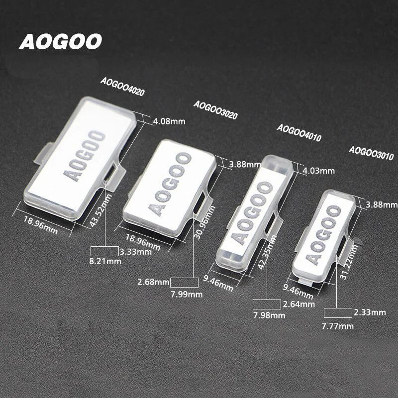 100pcs/lot AOGOO4010 Environmental Flame Retardant Plastic Waterproof Transparent Cable Marker