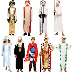 Halloween Party Cosplay Kid egitto Costume Cosplay India arabo principe Costume bambini greco arabo principessa Fancy Dress