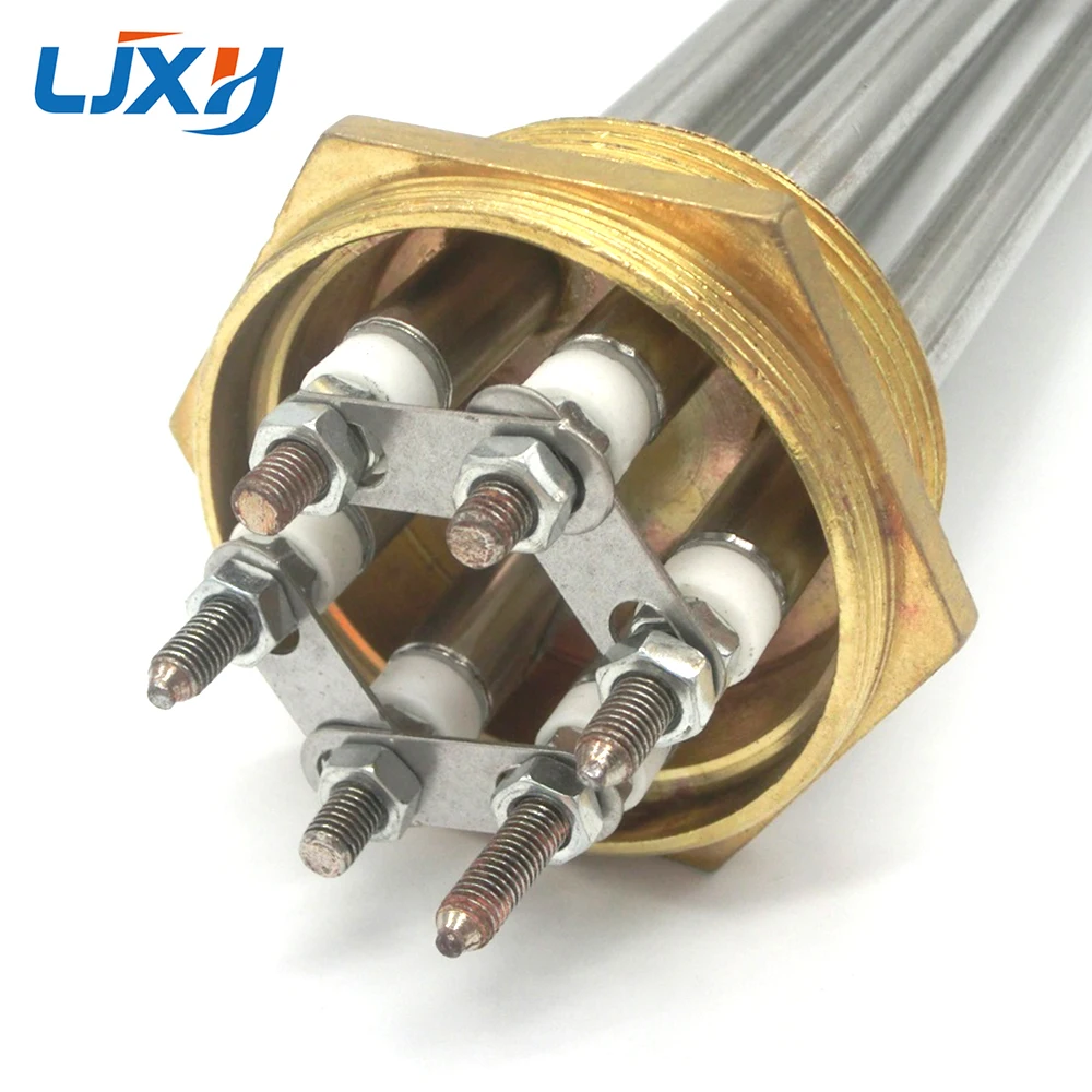 LJXH DN50(2 INCH) Tubular Electric Water Heater Element 304 Stainless Steel Boilers Tube Length 220V/380V 3KW/6KW/9KW/12KW