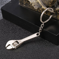 Newest Creative Top Quality Creative Tool Wrench Spanner Key Chain Ring Keyring Metal Keychain Adjustable Men Gift