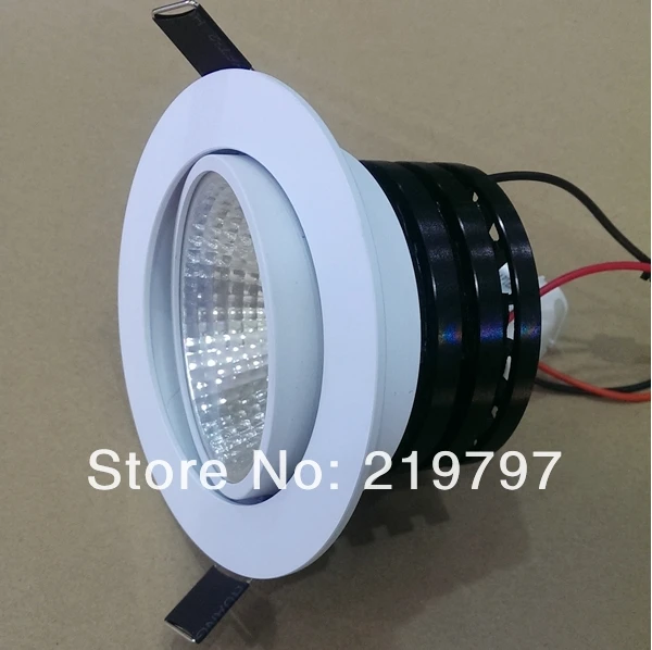 Wholesale Dimmable Recessed led downlight COB 15W 12W dimming LED Spot light led ceiling lamp AC110-220V Free shipping