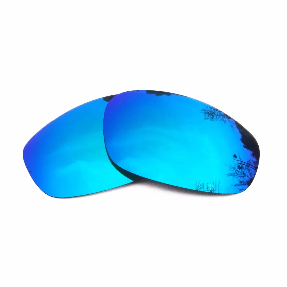 Ice Blue Mirrored & Orange Red Mirrored Polarized Replacement Lenses for Split Jacket Frame 100% UVA & UVB