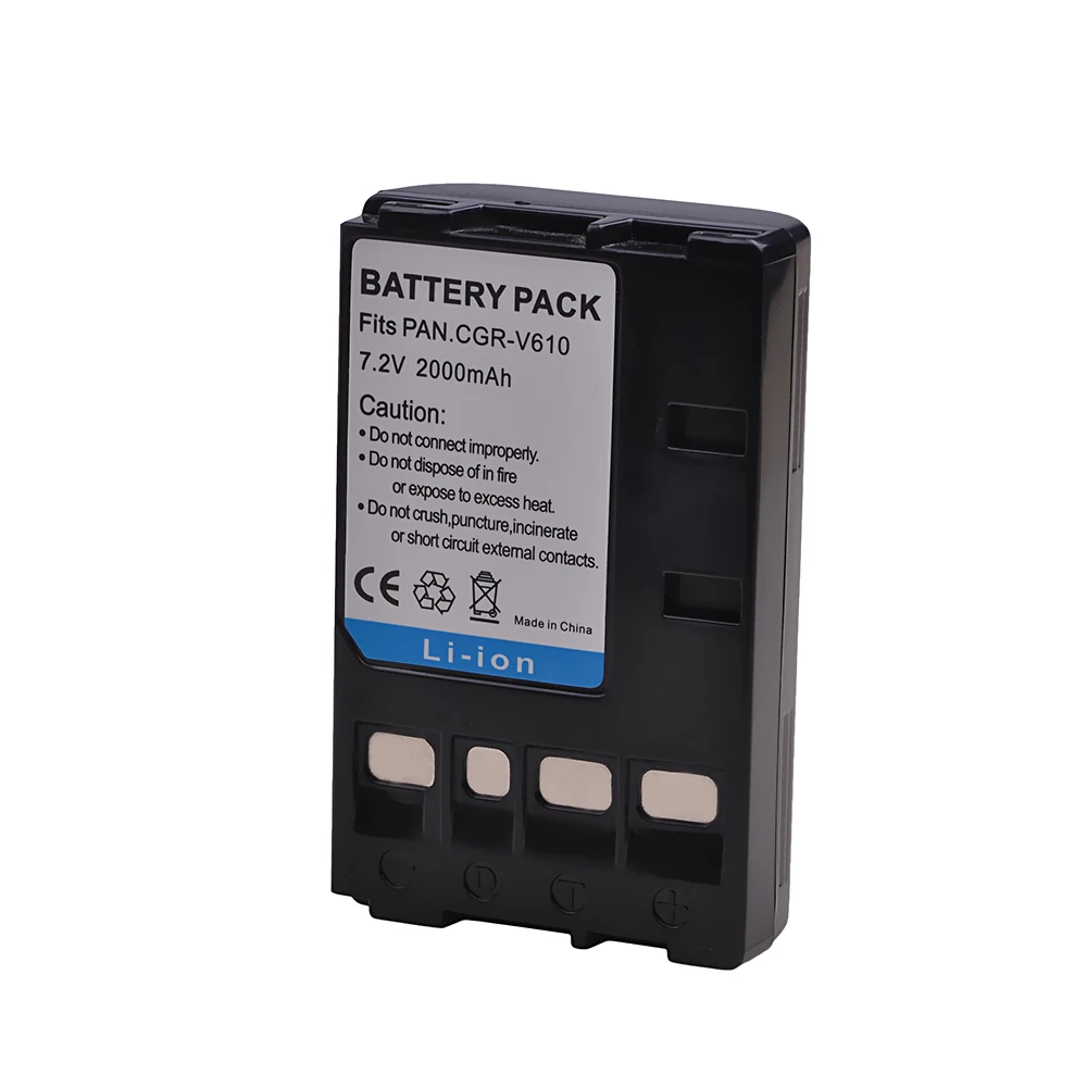 Tectra 2000mAh CGR-V610 CGR-V620  Battery for Panasonic NV-RX14 NV-RX18 NV-RX24 NV-RX27 RX37 RX18B RZ10 Battery