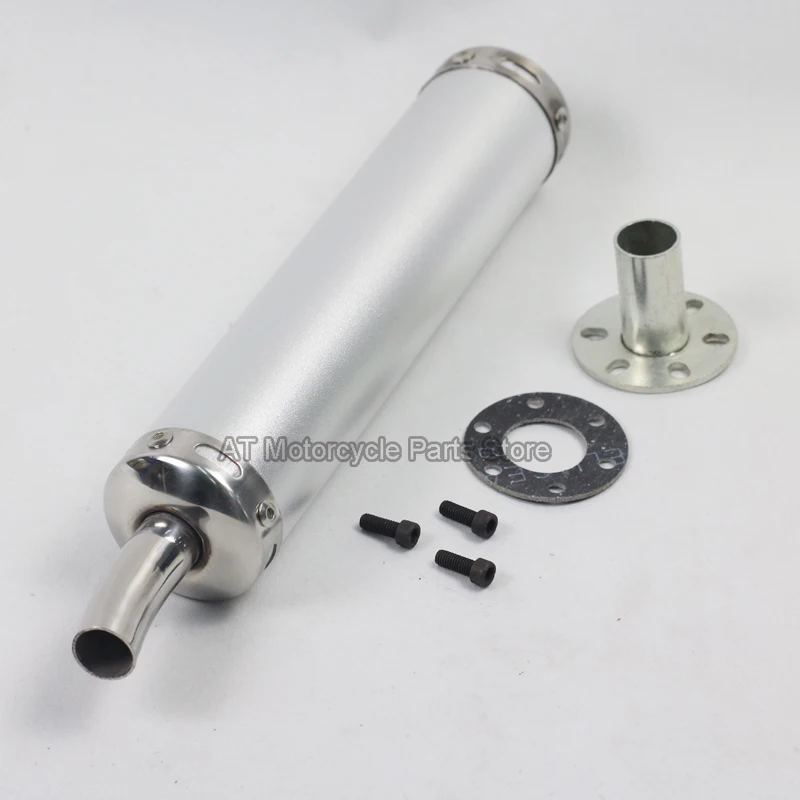 Stainless Steel 60*280 Uninversal Motorcycle Exhaust Muffler Silencer Pipe Motorbike Racing For Street Scooter Pitbike