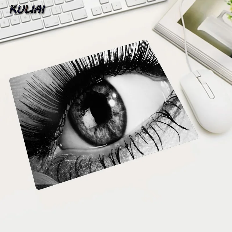 XGZ Beautiful Eye Close-up Small Size Home Office Computer Desktop Mouse Pad Professional Print Fadeless Tablet Mousepads Mat