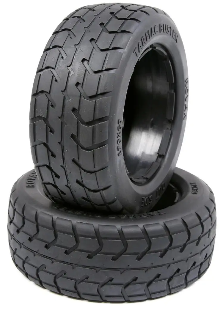 TARMAC BUSTER Front & Rear On Road Wheel and Tire Thicken Tyre for 1/5 Scale HPI KM Rovan BAJA 5B SS