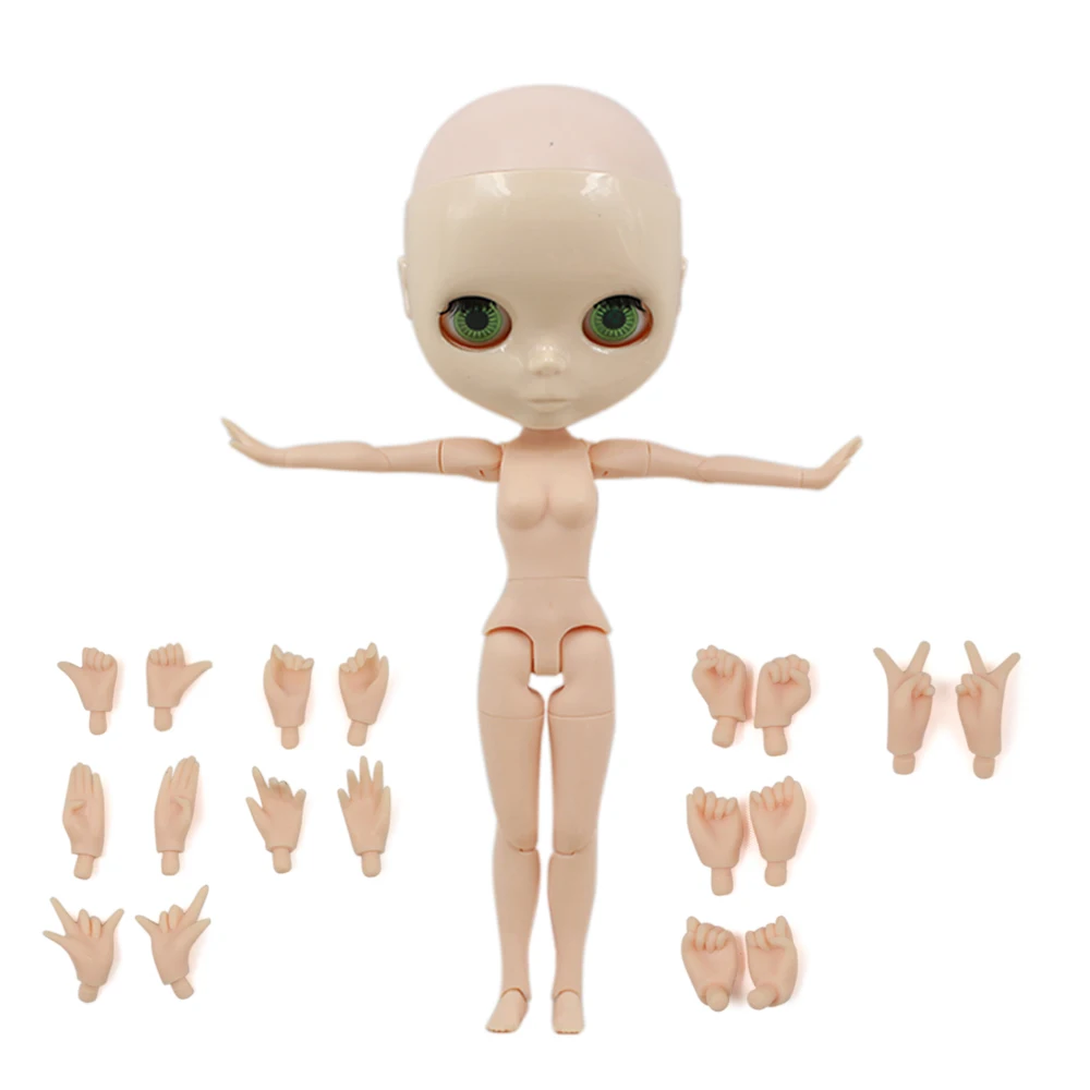 

Factory Blyth Joint body without wig Suitable for transforming the wig and make up for her about 30cm white skin