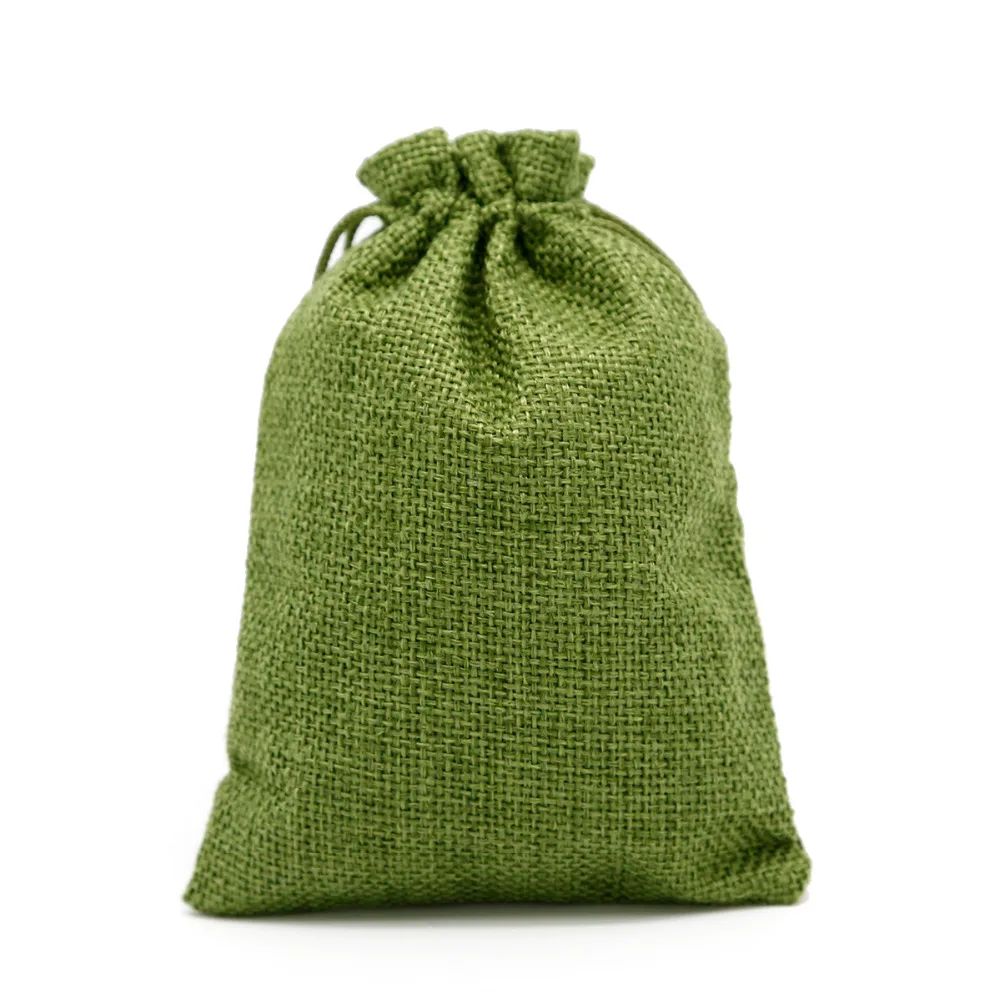 10x14cm Linen Cotton Drawstring Bag Jewelry Bag Decorative bags Christmas/Wedding Gift Pouch Product Packaging Bags