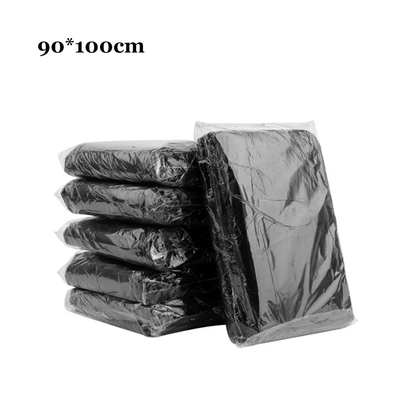 

10PS 90x100cm Kitchen Garbage Bags HDPE Pressure Bag Waterproof Storage Plastic Bags Outdoor & Home Garbage Bag Large Packaging