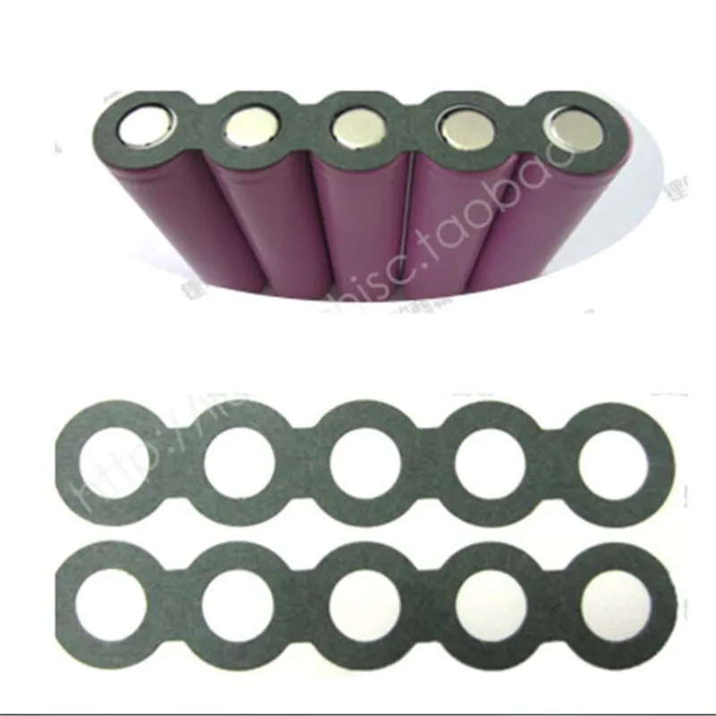 

100pcs 18650 battery Barley Paper 5P with glue used for 18650 Cylindrical Cell Insulation Spacer