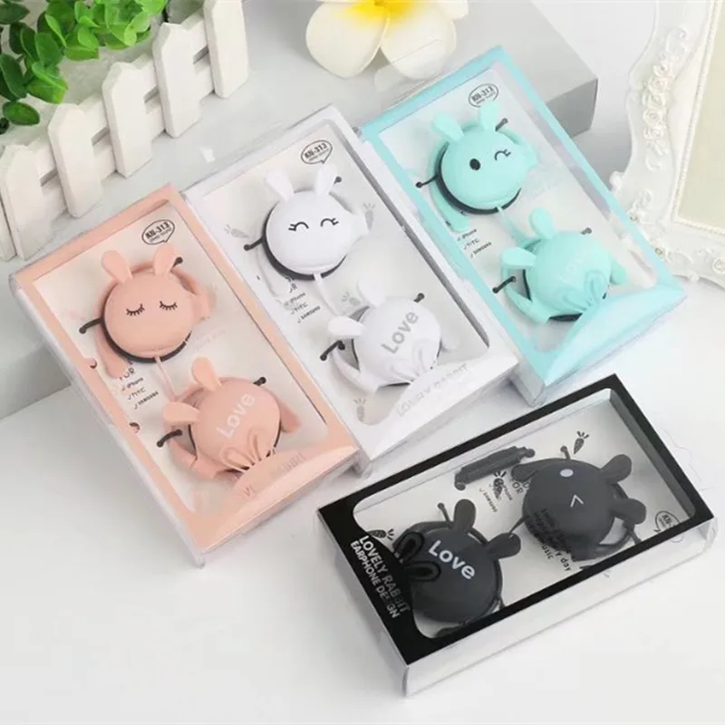 Cute Animal Cartoon Stereo Earphones With mic 3.5mm Ear-hook Sports Earplugs Headset For Girls Kids Gifts Xiaomi Mobile Phones