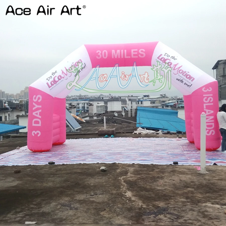 Inflatable Running Arch with LOGO Print Top Quality Arch/Finish Line/Start Line with Hanging Banner