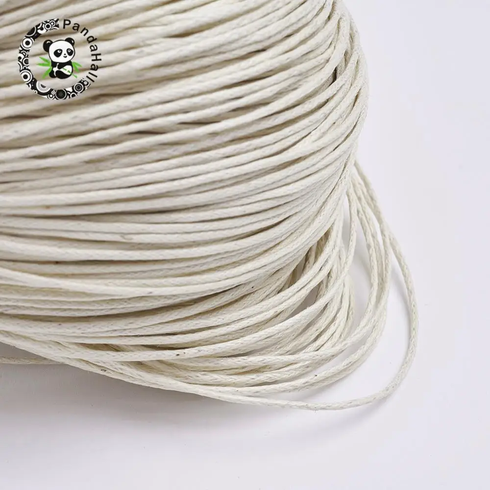 1mm Chinese Cotton Wax Cord for Bracelet Necklaces Braided Jewelry Making DIY about 400m/bundle