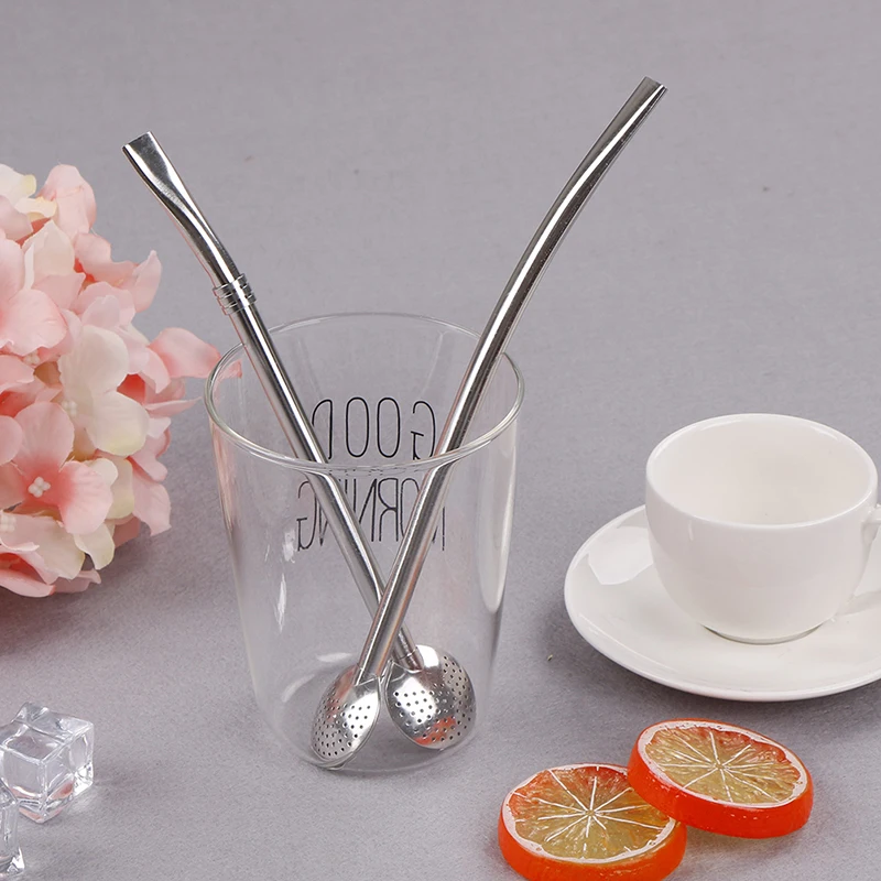 1PCS Hot Drinking Straw Filter Creative Stainless Steel Handmade Yerba Mate Tea Bombilla Gourd Washable Practiacl Tea Tool