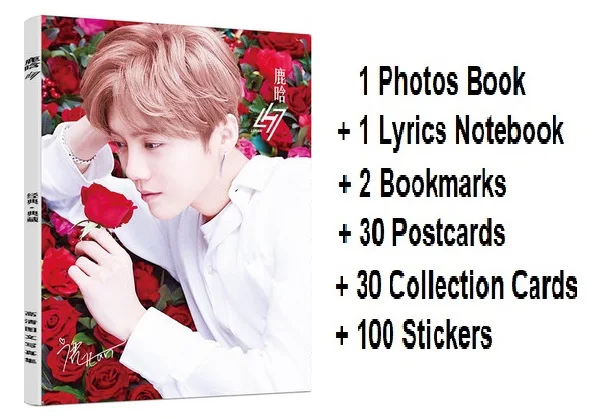 Aries lu han fotos livro china cantor masculino ator cartão postal bookmark imagem revista livro conjunto festival presente