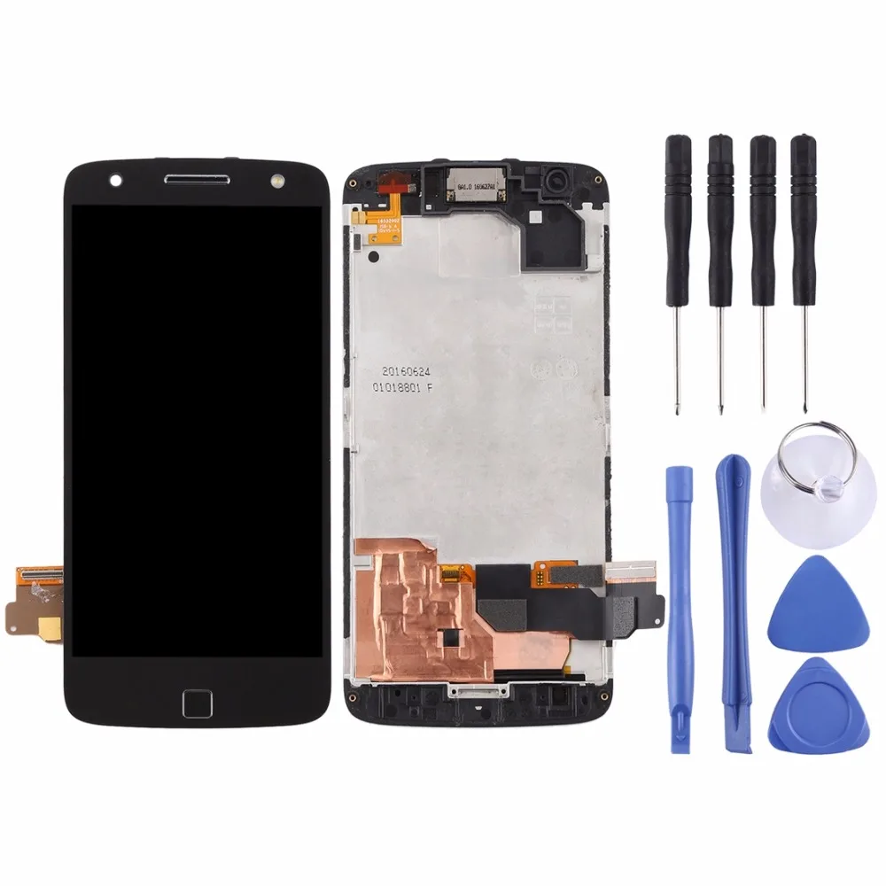 LCD Screen and Digitizer Full Assembly with Frame for Motorola Moto Z Force XT1650-02