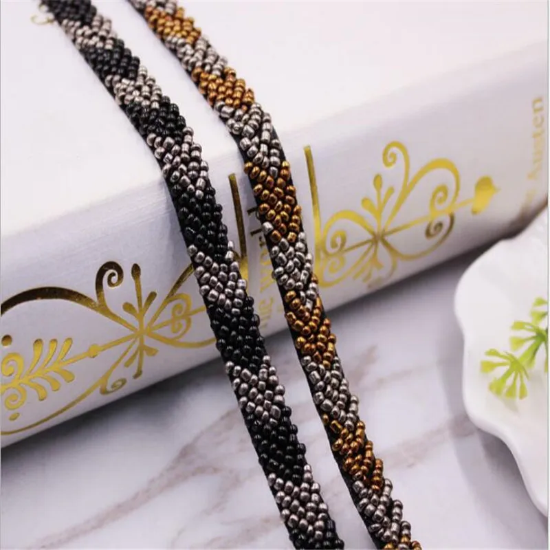 1yard wave white silver gold Beaded Lace Trim Tape Fabric Ribbon DIY Collar Sewing Garment Headdress materials