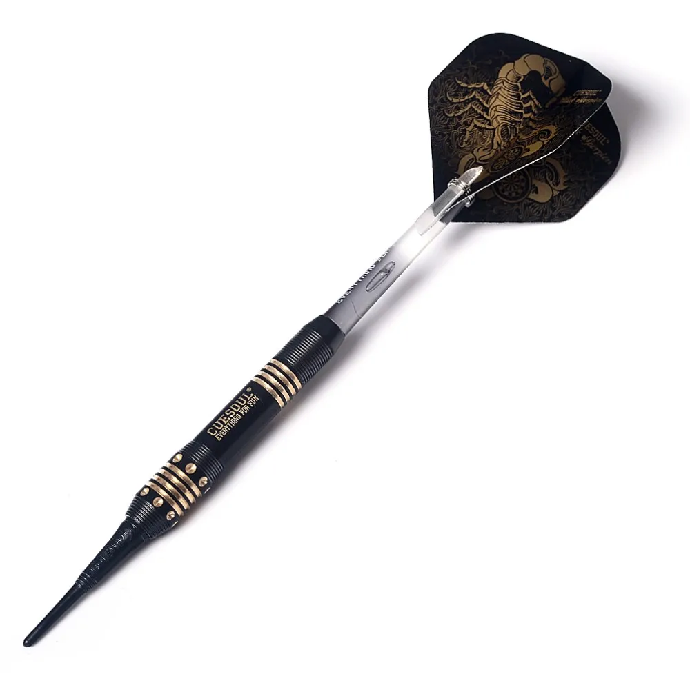 CUESOUL 3pcs/set Black Scorpion 16g Brass Darts Barrels with