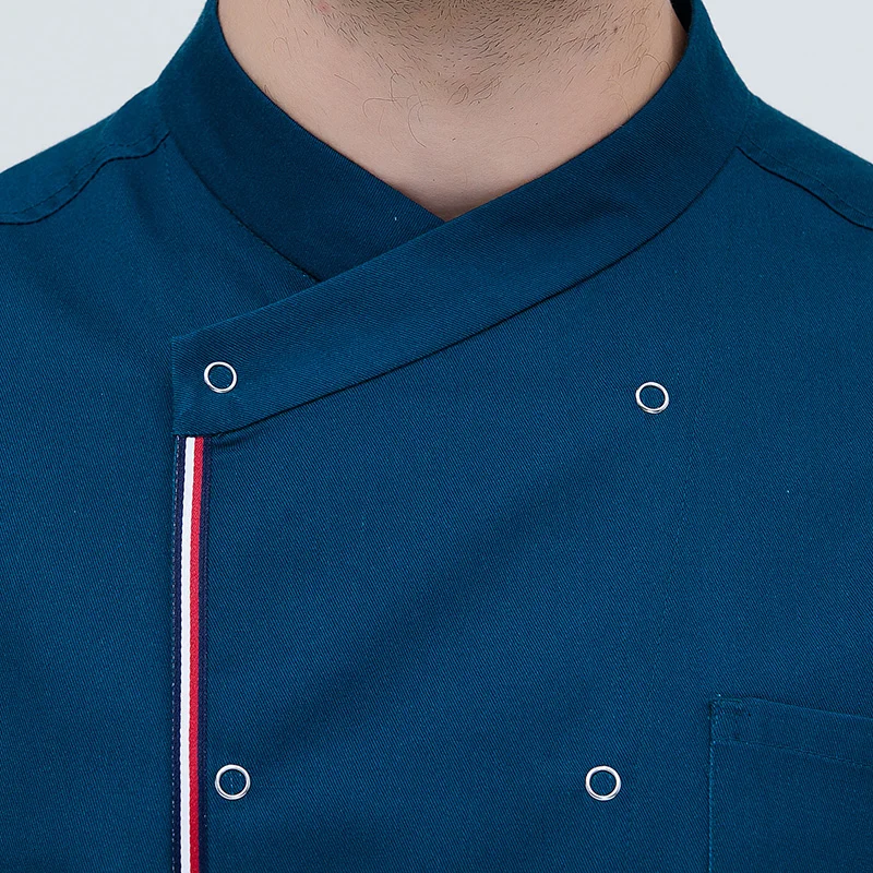 Uniforme de Chef de manga larga para hombre, ropa de trabajo para Hotel, cantina, restaurante, cocina, pastel, Chef, ropa de invierno, B-6266