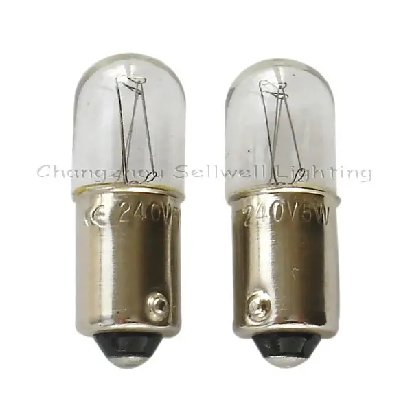 

Miniature Lamp Bulb Lighting Ba9s T10x28 240v 5w Super Bright A025