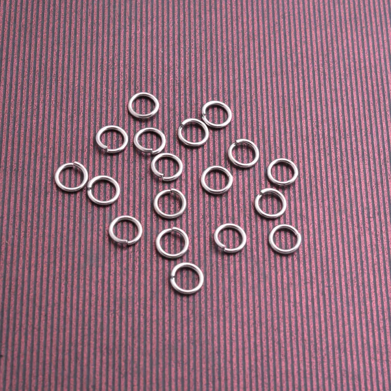 50pcs Thickness 1mm Stainless Steel Open Jump Ring &Split Rings C rings Jewelry findings