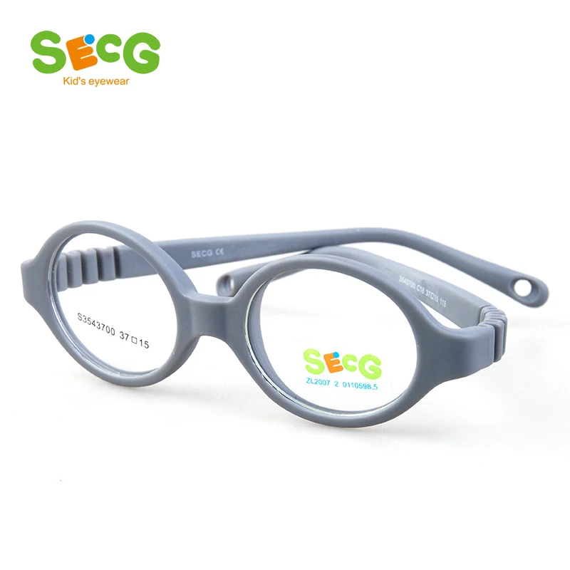 SECG Round Flexible Optical Children Glasses Plastic Frame Unisex TR90 Kids Glasses Myopia for Sight Kids Eyewear Spectacles