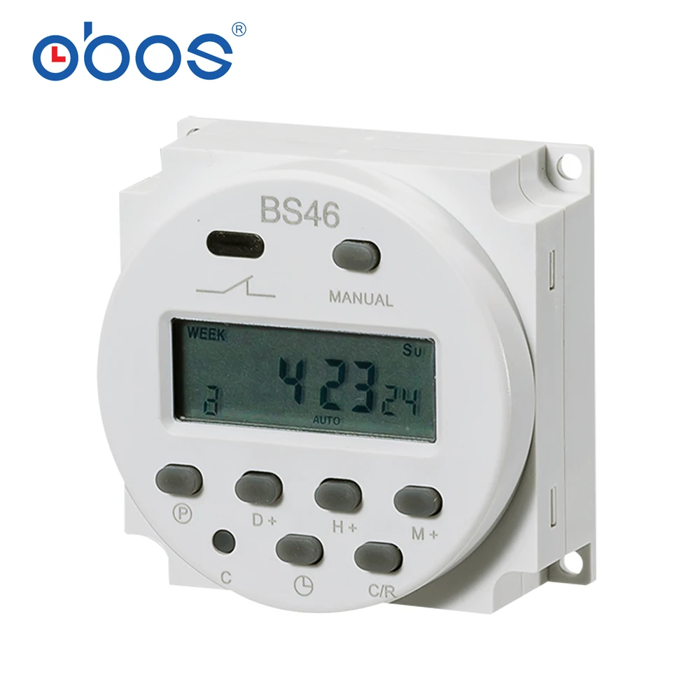 LCD امدادات الطاقة الرقمية 12 فولت/24 فولت/110 فولت/220 فولت التيار المتناوب/تيار مستمر 7-day عداد توقيت قابل للبرمجة الوقت التبديل و CN101 الحالي 16A