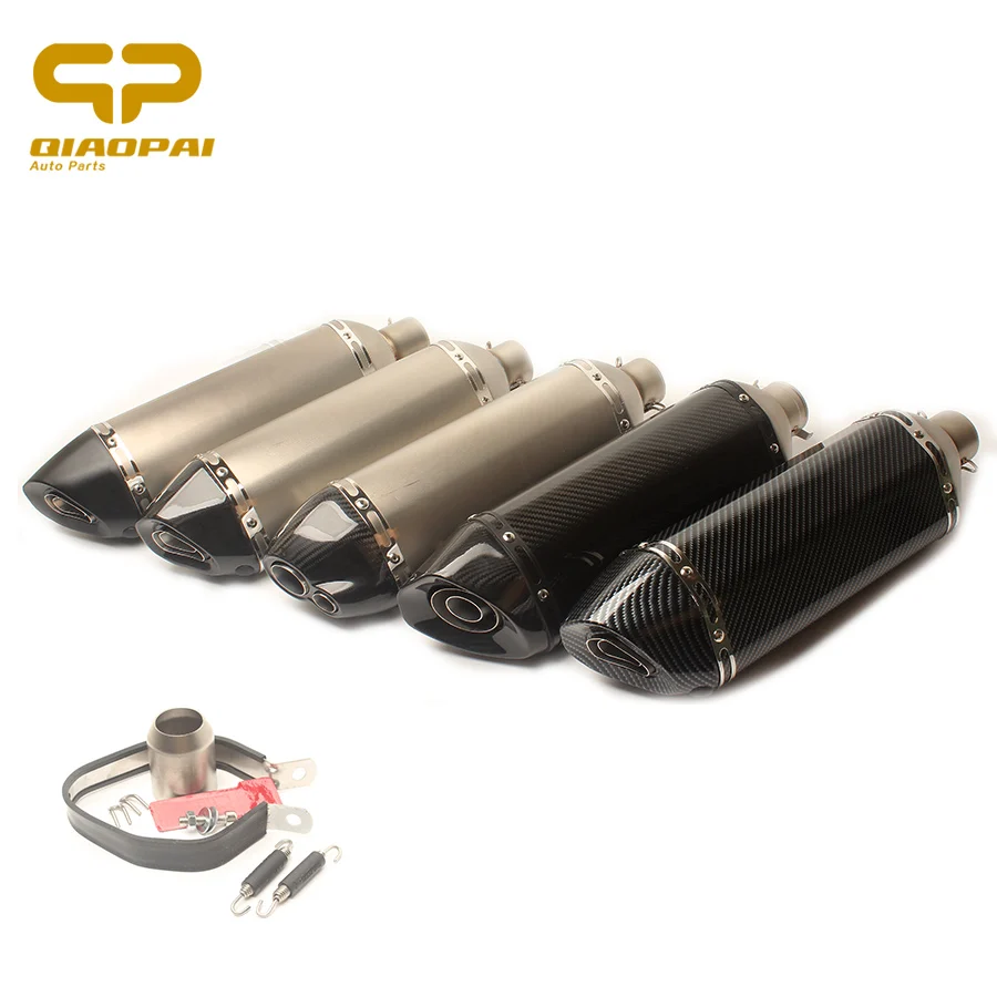 

Exhaust Motorcycle Carbon Fiber Exhaust Pipe Muffler Clamp DB Killer For Honda CBR300 CBR500 Yamaha MT07 MT09 Kawasaki Z250